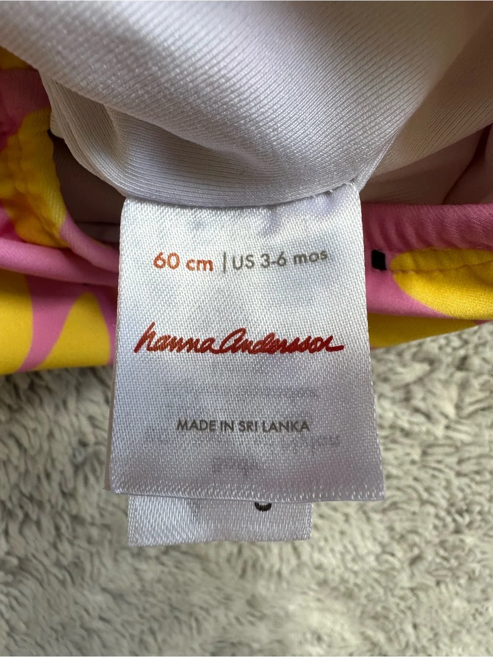✨NWOT✨ Hanna Andersson | Pink Banana Baby Swimsuit with Tutu, Size 3-6 Mo ✨